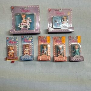 Lot Of 7 1987 Bandai Tiny Blessings Dolls. **New in box**